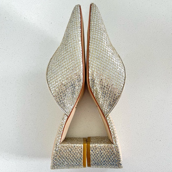 Allegra James Fiona Metallic Slide Mules - Picture 5 of 10